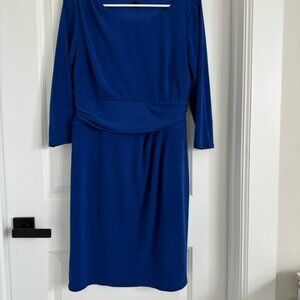 Ann Taylor Royal Blue Long Sleeve Dress